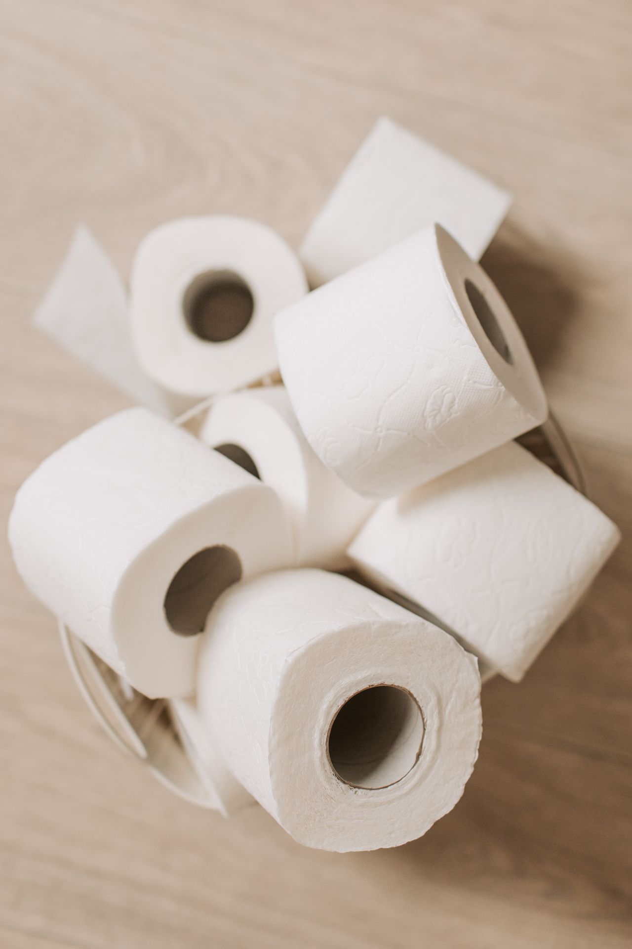 Rouleaux de papier toilette