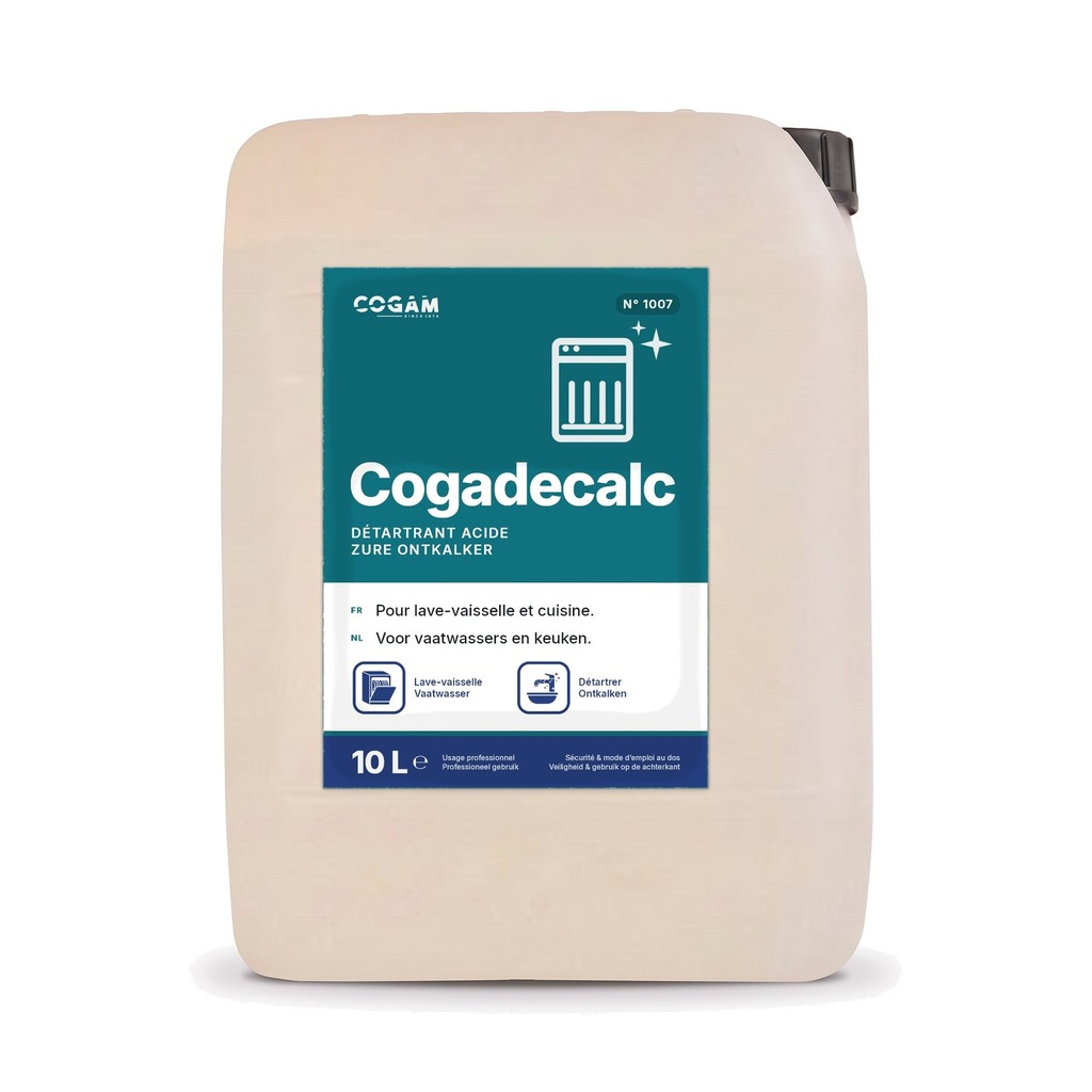 Cogadecalc Détartrant nettoyant acide liquide 10L