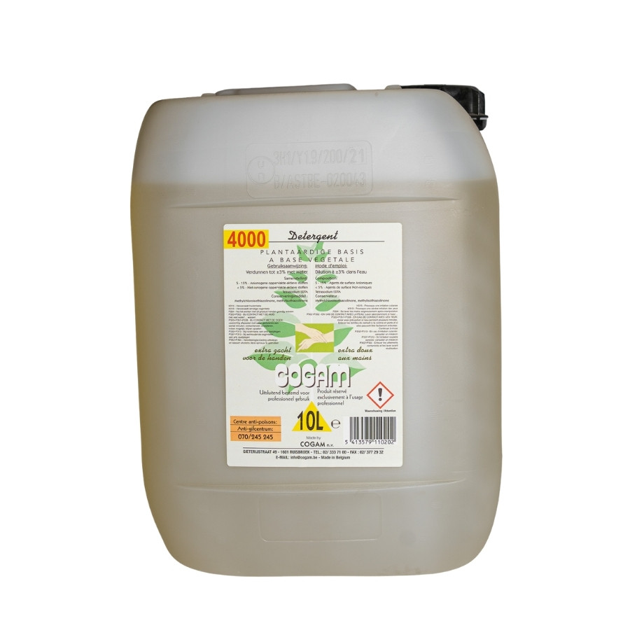 Cogam 4000 detergent liquide vaisselle plonge super concentre 10L