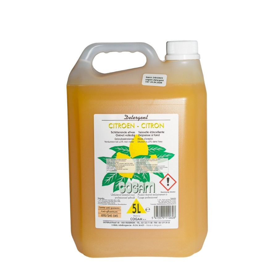 Cogam detergent liquide vaisselle plonge citron 5L