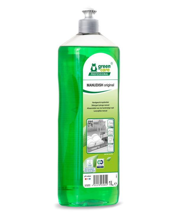 Manudish essential Détergent plonge haute performance 1L