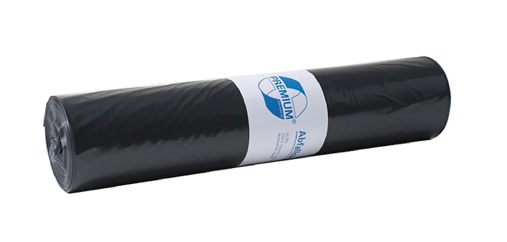 Müllbeutel HD 80x100cm 35mic schwarz 120L 