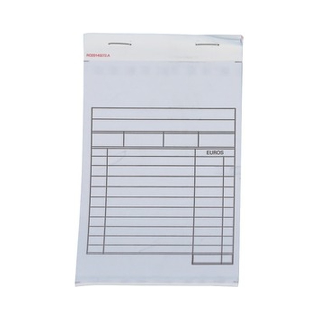 Carnet Commande Resto Carbon 2x100x160 Avec N°