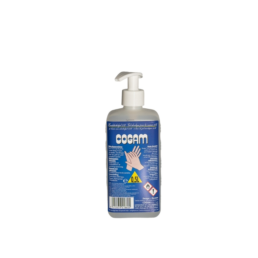 Cogam gel mains hydroalcoolique 500ml