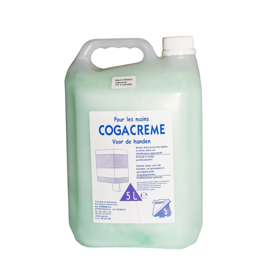 Cogacreme crème lavante mains vert 5L