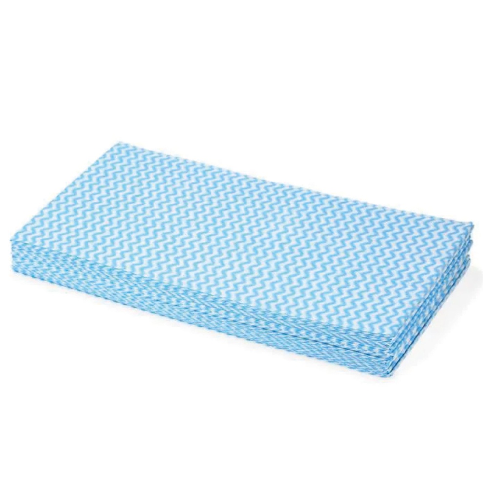 Cotonette non-tissé 38x60cm bleu 6x50