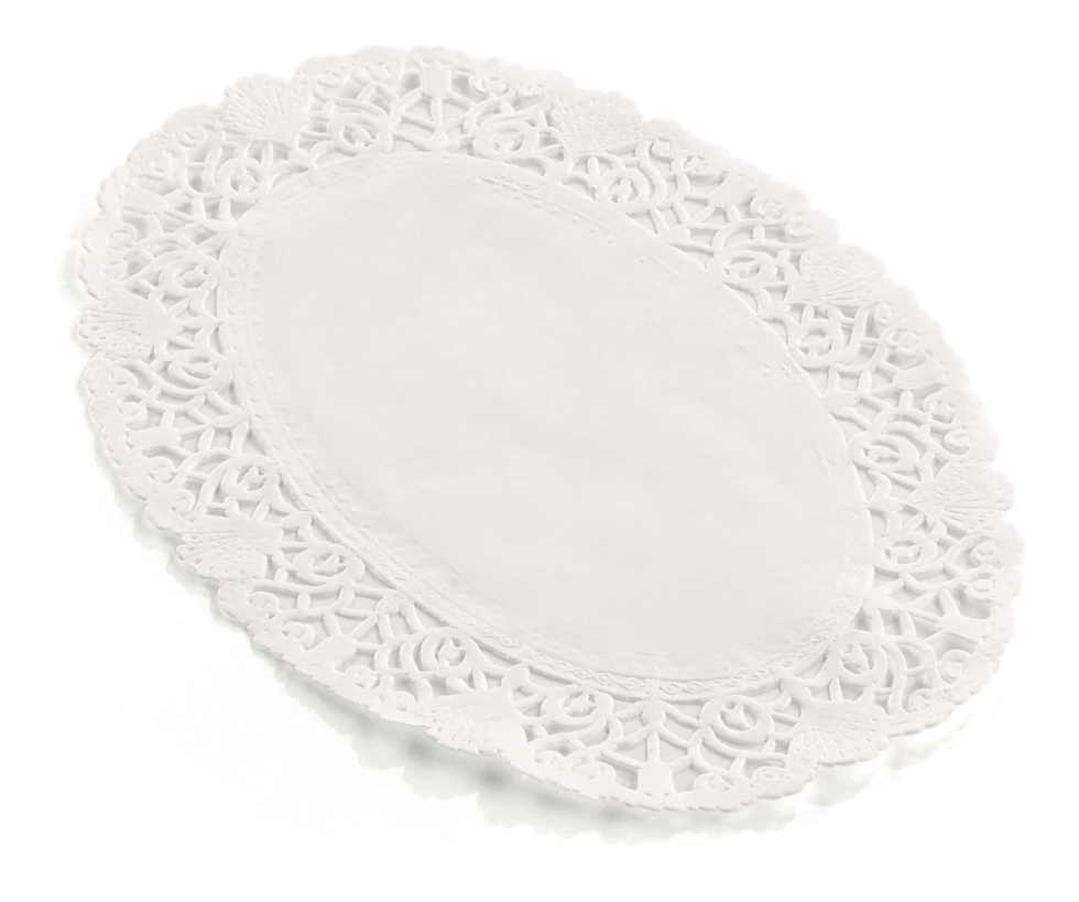 Dentelle en papier ovale 26x19.5cm