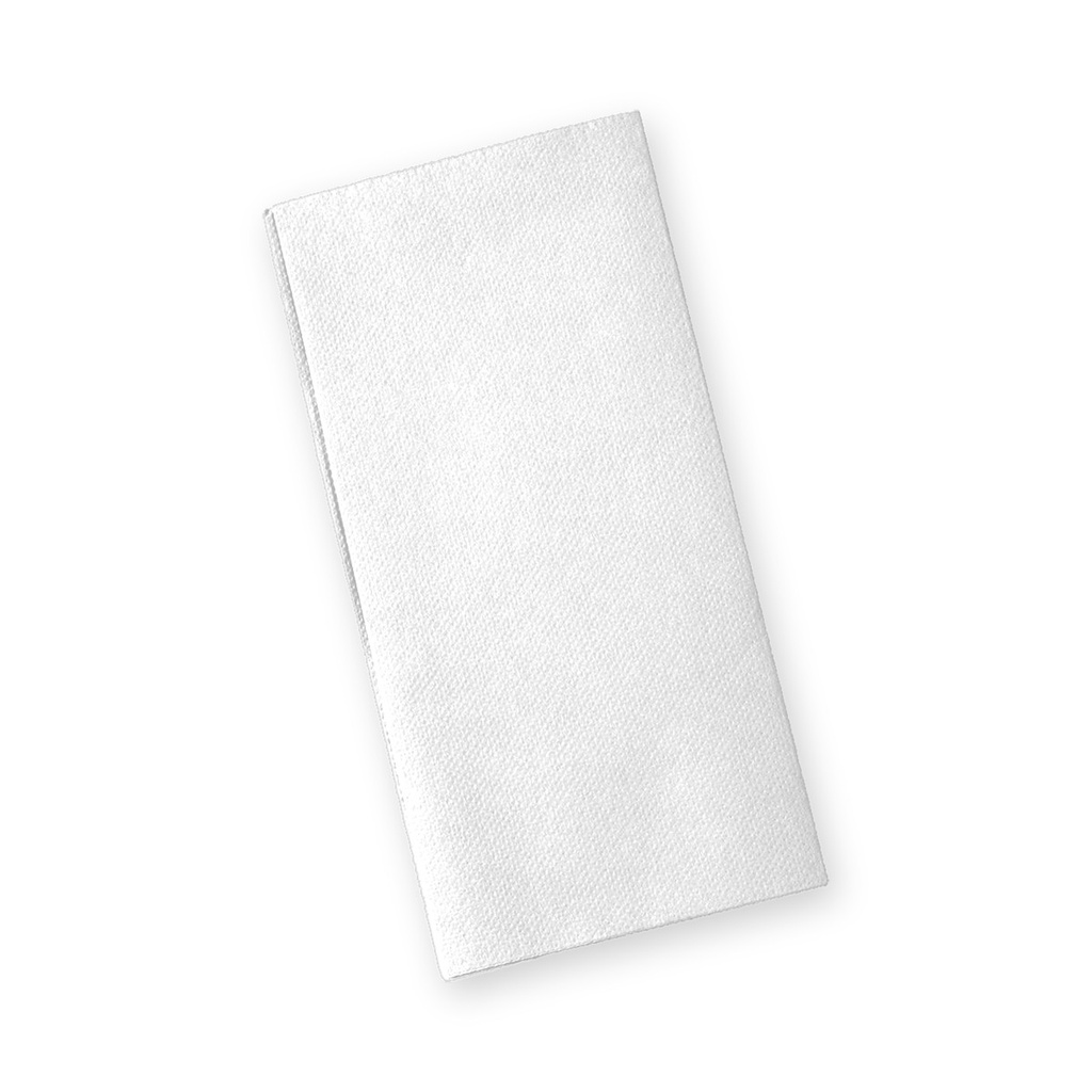 [5325] Serviette 2 plis 1/8 pli 40x40cm papier blanc