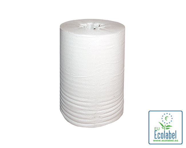 MINI coreless recycled paper towel roll 1 ply 22cm 6x120m
