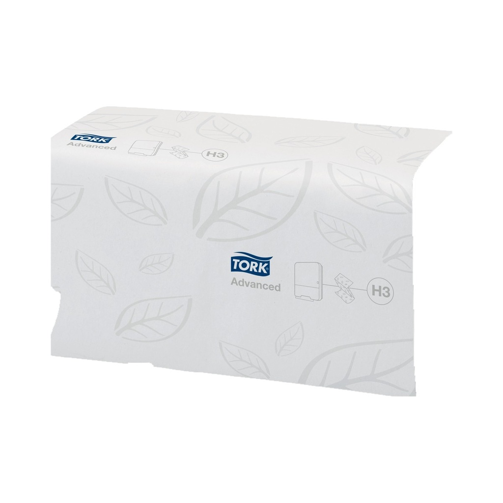 Essuie-mains Advanced pliés en v recyclé vert 2 plis 23x24,8cm T290179 H3