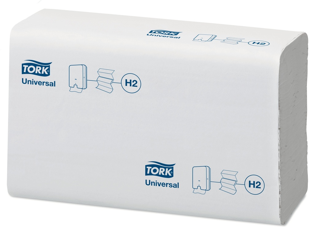 Essuie-mains Xpress pliés en z cellulose 2 plis 21,3x23,4cm T150299 H2