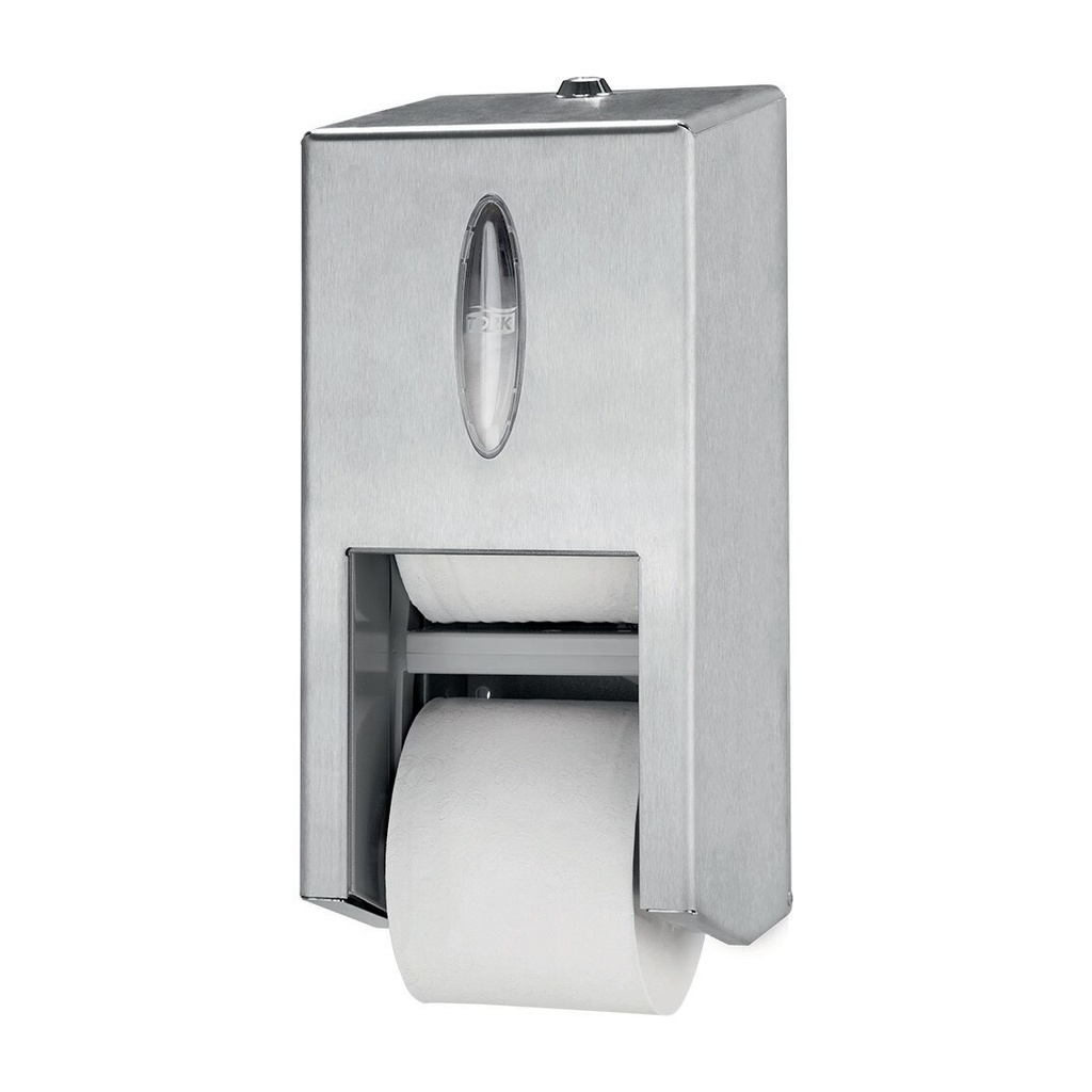 Distributeur Tork OptiServe double papier toilet T7 inox