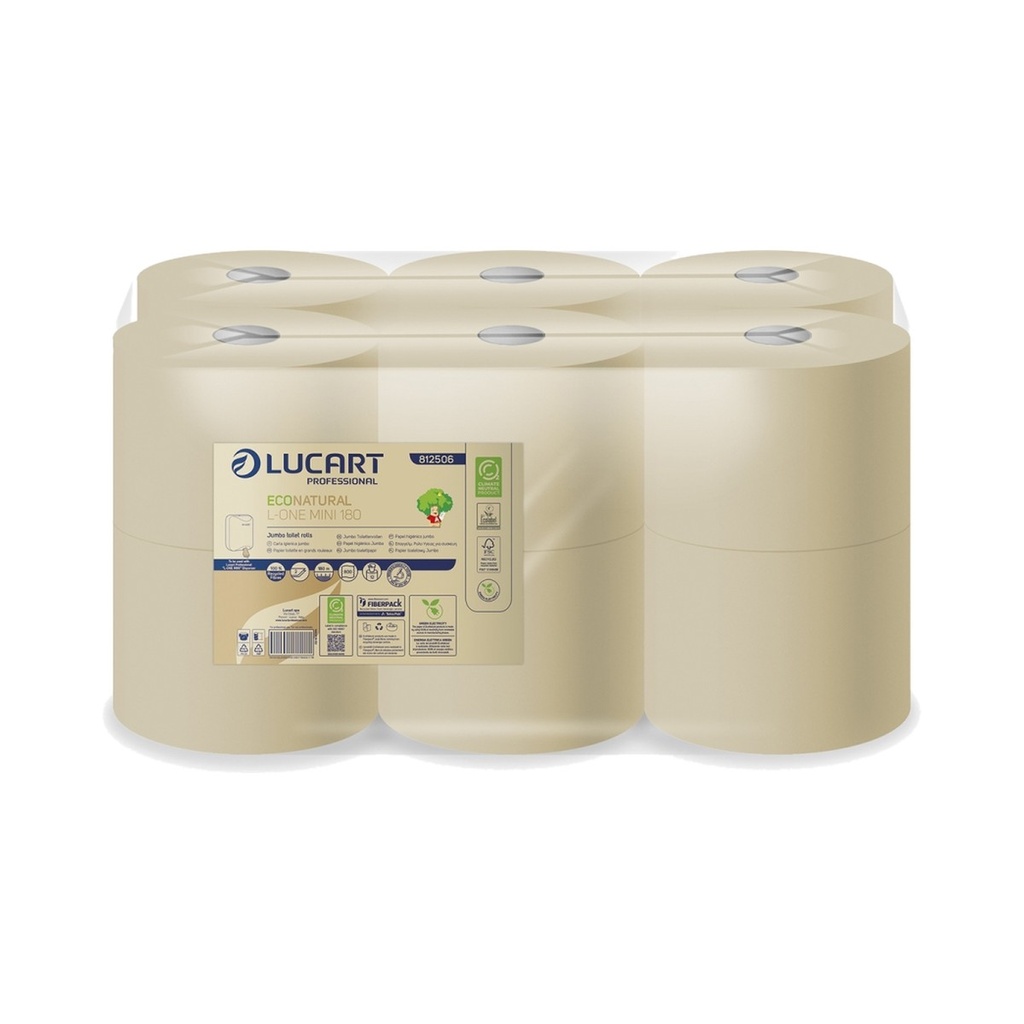 Papier toilette EcoNatural L-ONE MINI recyclé 2 plis 12x180m