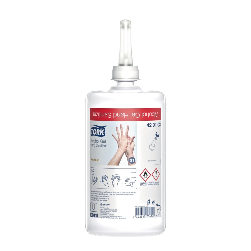 Savon Tork Alcoholgel (T 420103) S1 1L
