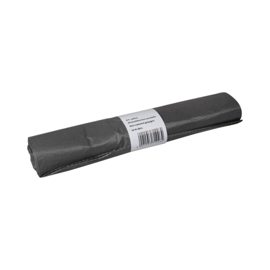 [33503] Bin bag HD 60x90cm 23mic grey 54844 60L