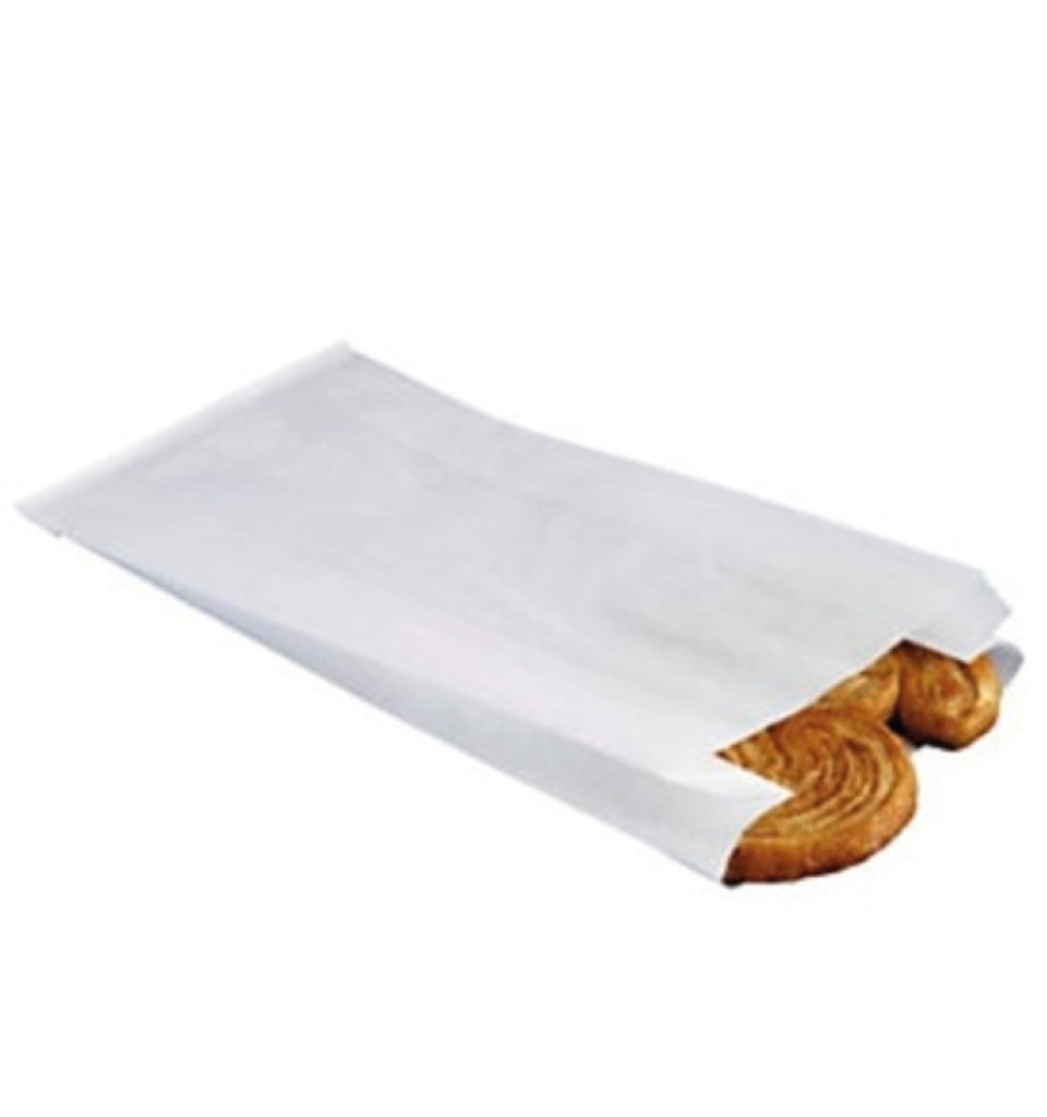 Weißer Papierbeutel 1P 23x10Cm 