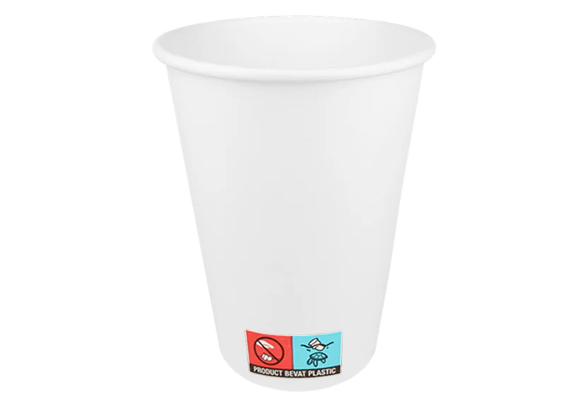 Coffee cup360cc 12oz Ø90mm white cardboard 20X50 