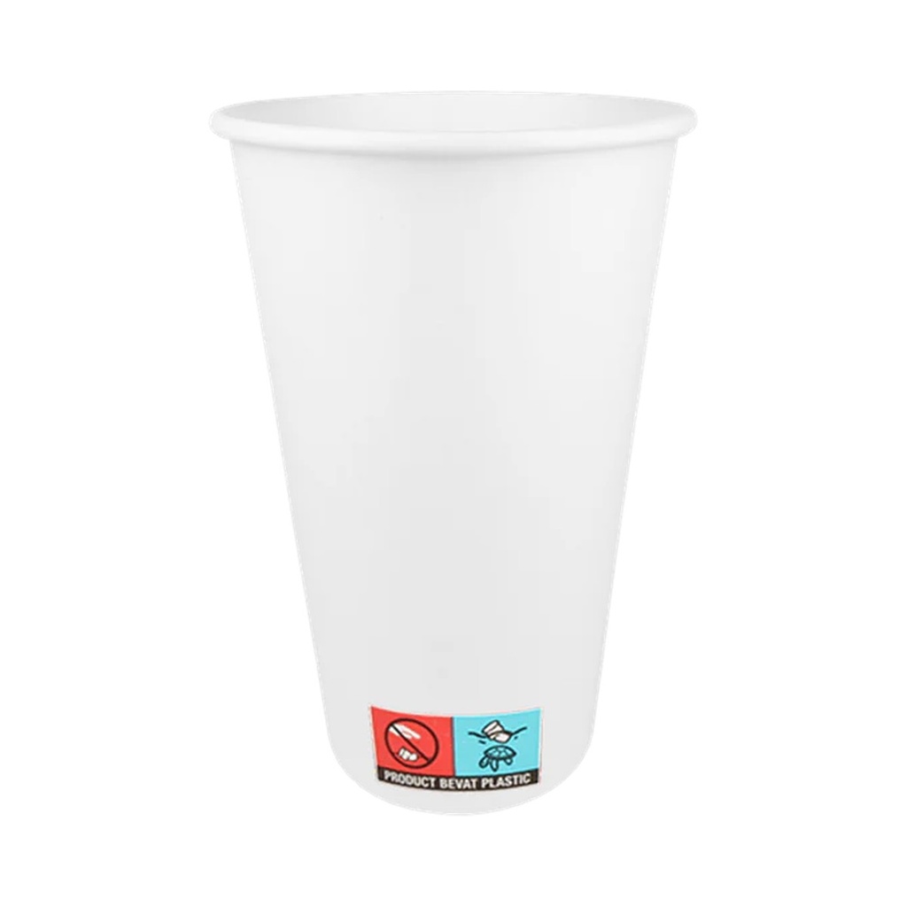 [65923] Gobelet à café 450cc 16oz Ø90mm carton blanc 20X50