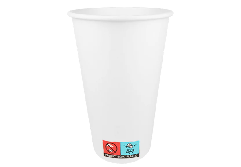 Koffiebeker 450cc 16oz Ø90mm wit karton 20X50 
