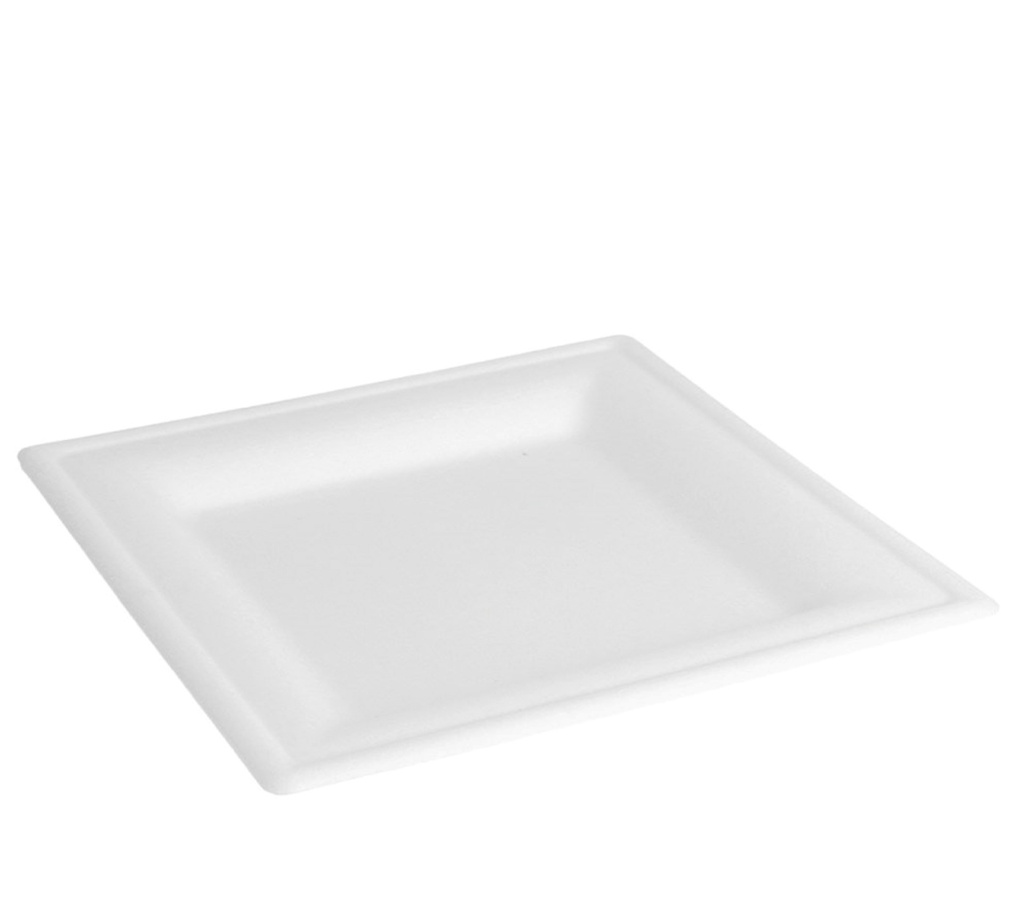 Quadratischer Teller weiß 220x220x14mm