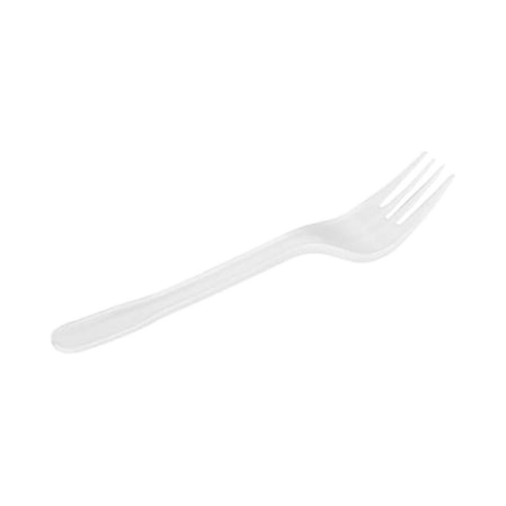 [66205] Fourchettes blanc Réutilisable PP 18cm 20x50P