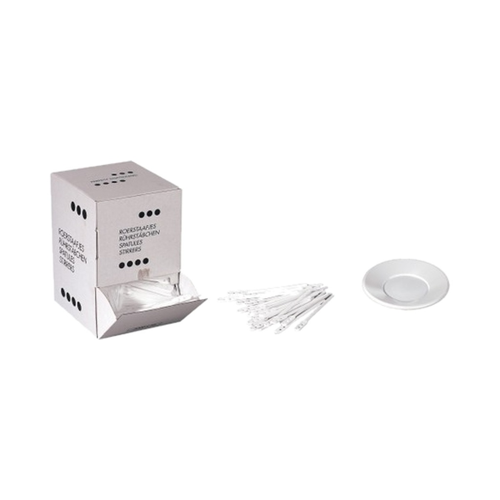 [66212] Spatules 112Mm En Plastic Blanc