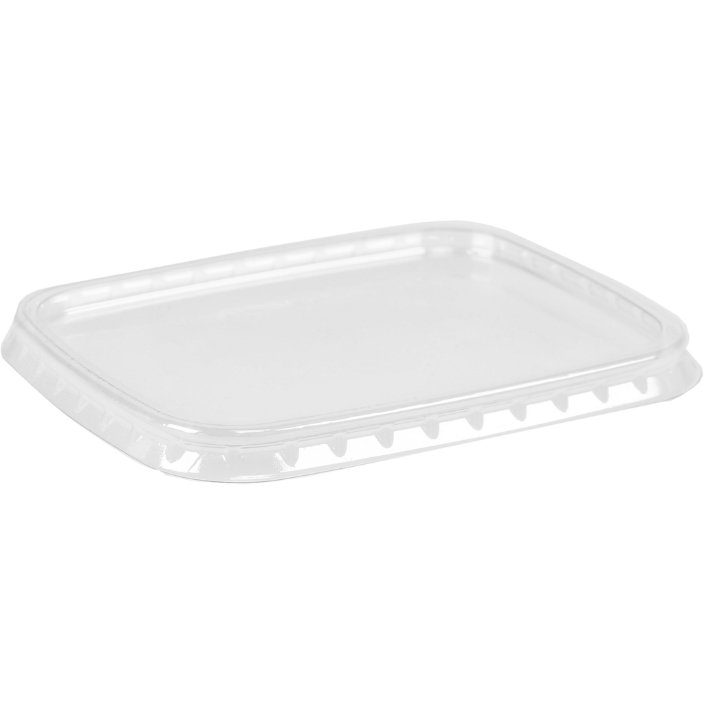 Couvercle rectangle PET transparent 108x82mm