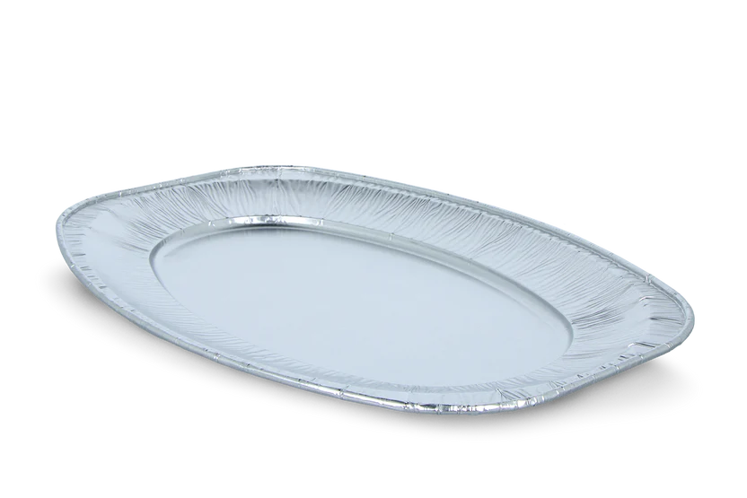 Plateaux aluminium ovale 55cm