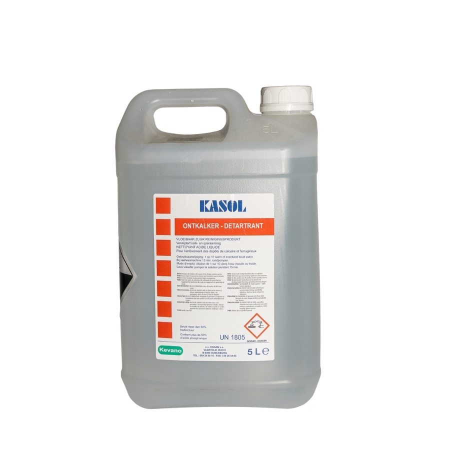 Kevano Kasol Détartrant nettoyant acide liquide 5L