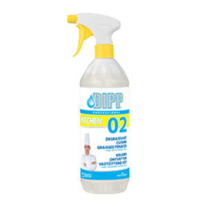 Dipp n°02 - 1x1L spray degraissant cuisine graisses tenaces surpuissant