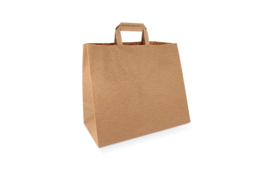 Sacs papier kraft brun 70 gr. 32x14x42cm recyclé
