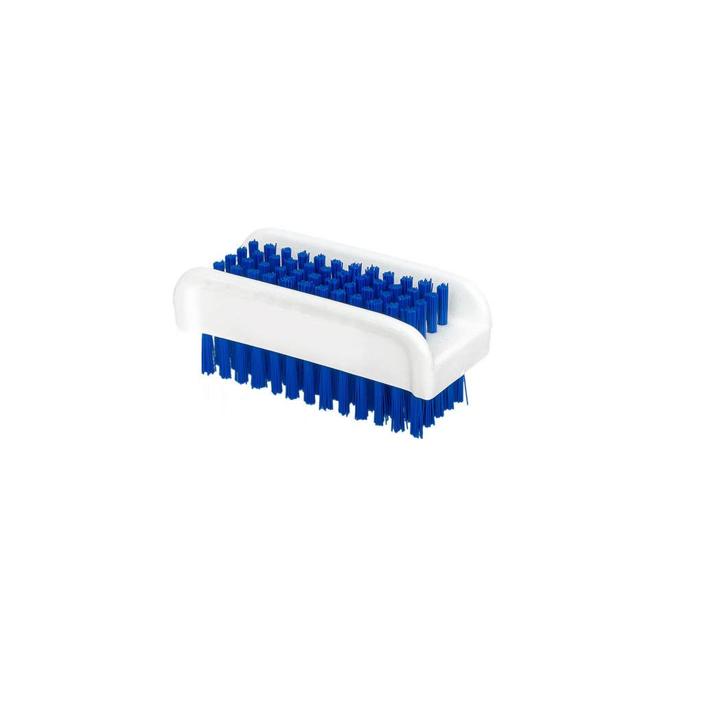 Brosse a ongle double face blanc-bleu