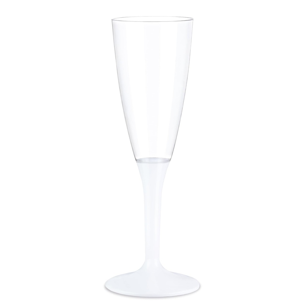Herbruikbaar champagneglas transparant 55mm 140cc