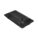 Plateau Sushi Noir + Couvercle Transparent 160x92x23mm Boîte combinée S Noir