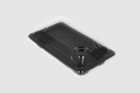 Plateau Sushi Noir + Couvercle Transparent 160x92x23mm Boîte combinée S Noir