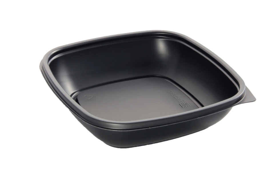 Ravier Quadrat schwarz Sabert Hotpack HOT76116 16X16X4cm 500ML