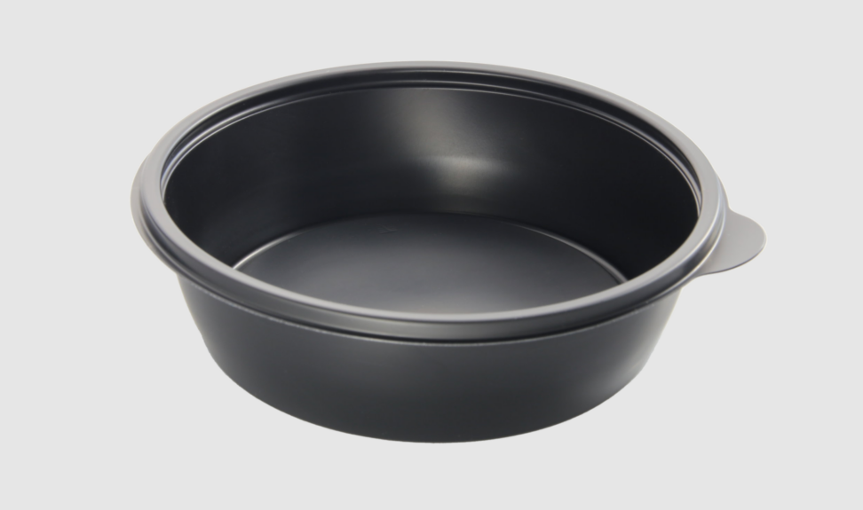 Assiette ronde noir Sabert Hotpack HOT77132 19X5cm 1000ML