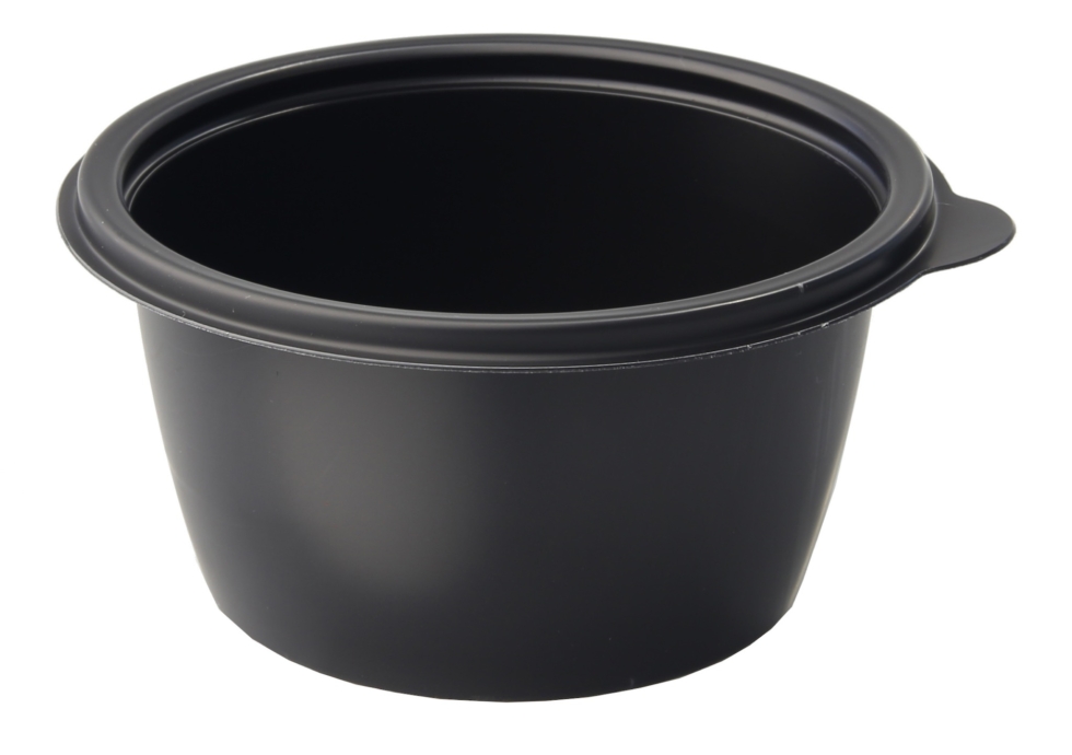 Bol rond noir Sabert Hotpack HOT75116 13X7cm 500ML