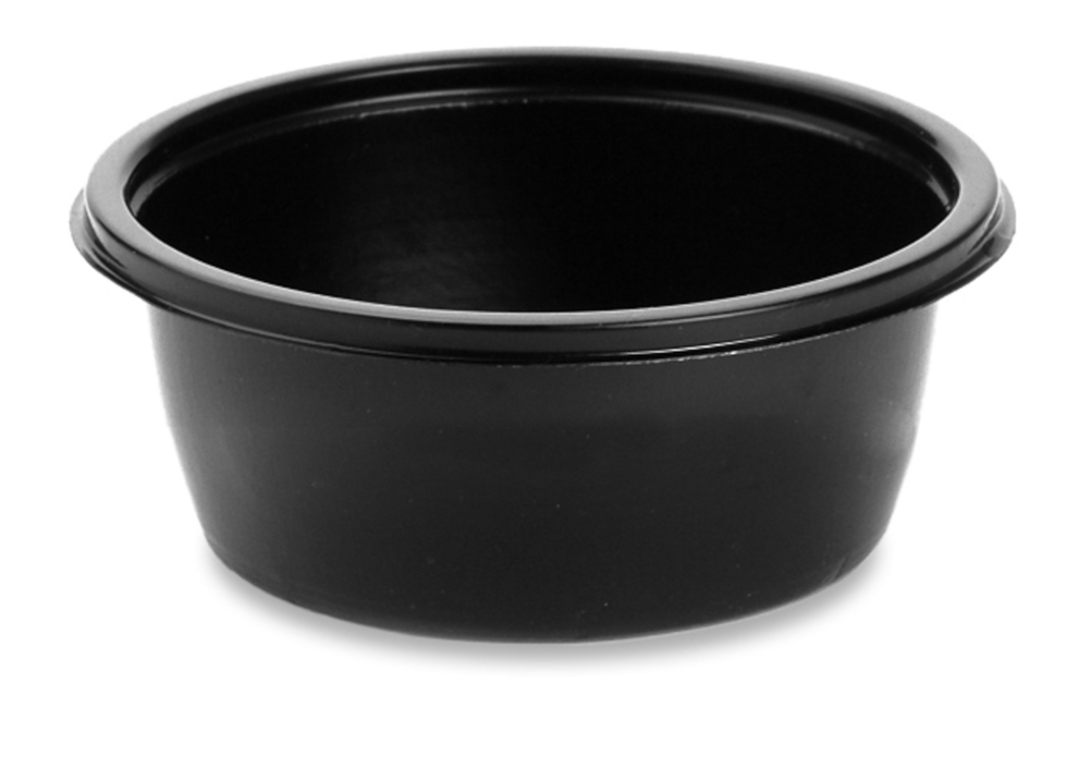 Bol rond noir Sabert Hotpack HOT75112 13X5cm 375ML