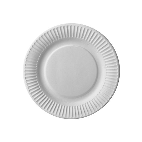 Assiette rond carton blanc 180mm