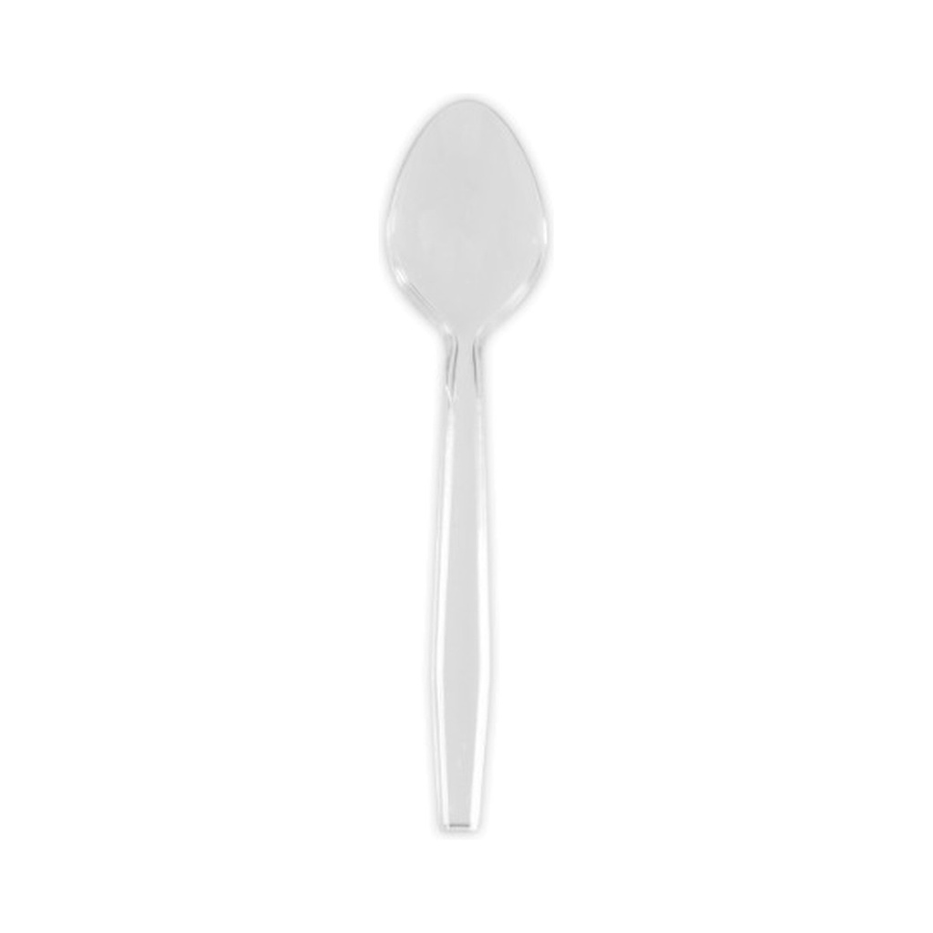 [66197] Cuillère transparent Réutilisable PS 15cm 40x50P