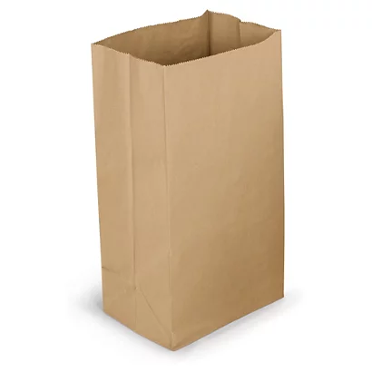Sac papier SOS kraft brun 18x10x34cm