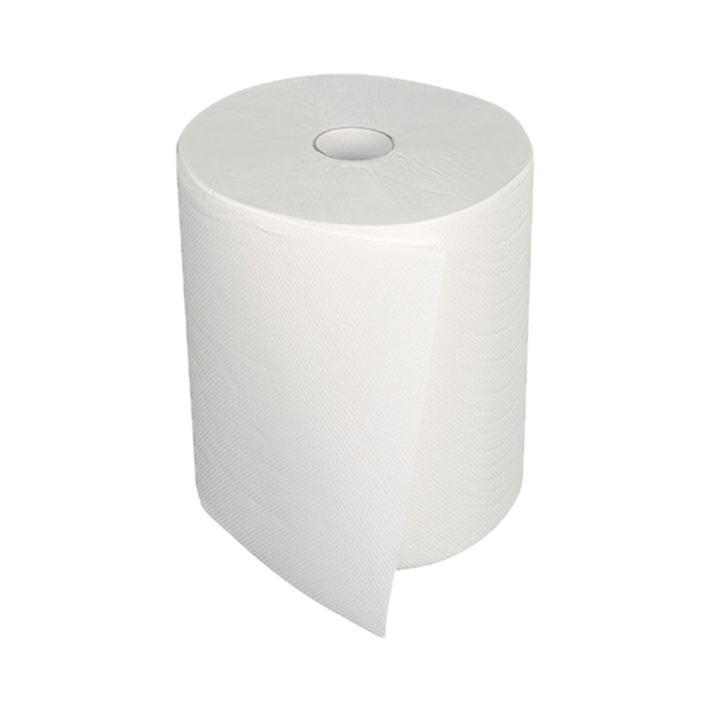 Rouleau essuie-mains cellulose 2 plis 20,3cm x 140m