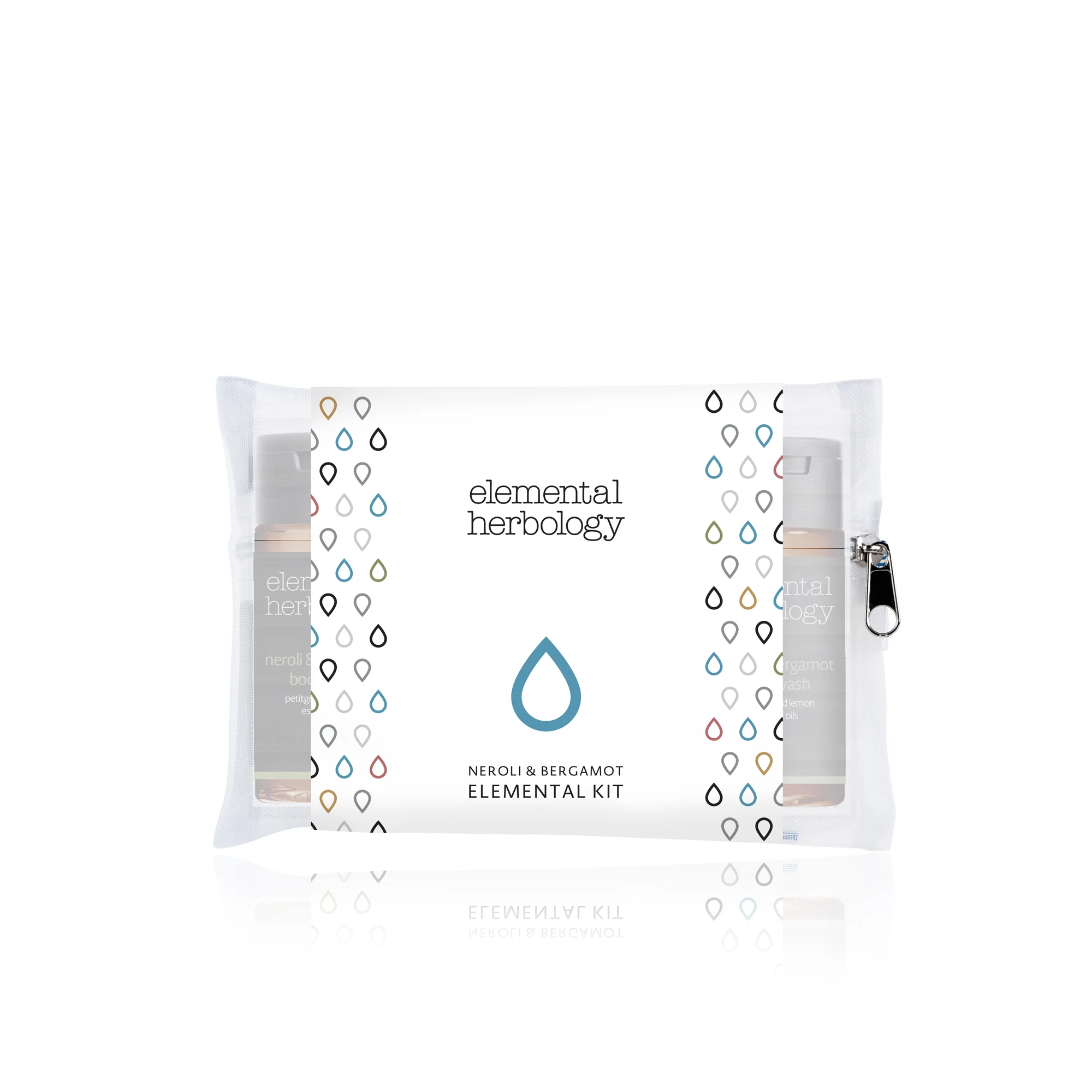 Pochette soin et bain format voyage Neroli & Bergamot Elemental Herbology