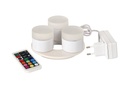 Jeu de 3 Mini lampes à LED rechargeables 48 x Ø 50 mm 13 h Blanc