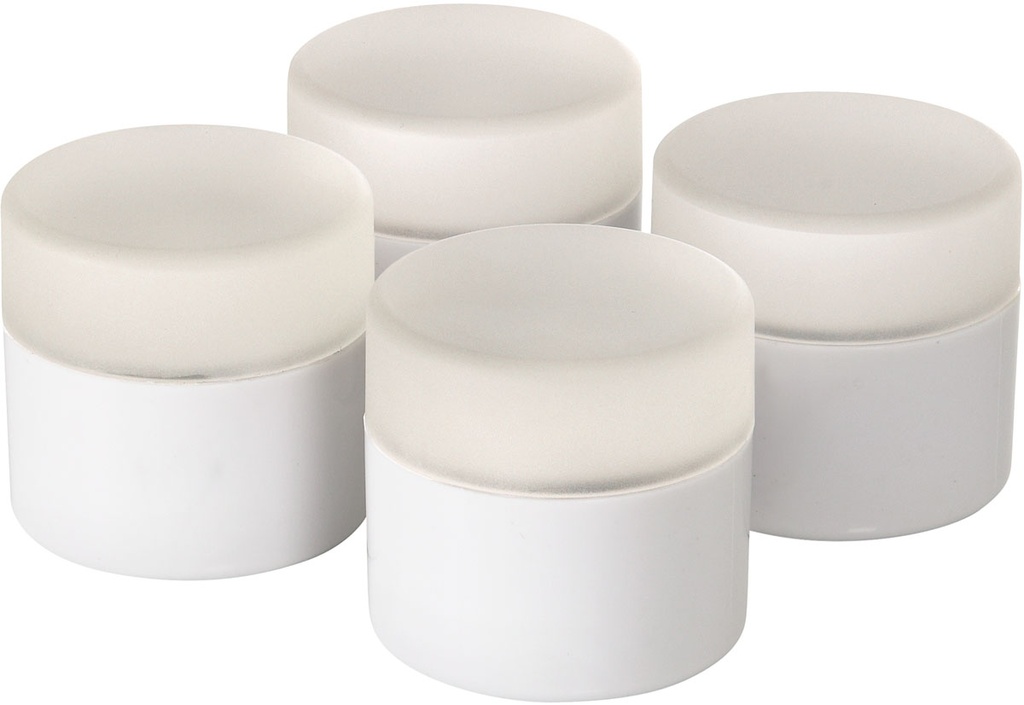 4 Mini lampes à LED de rechange 48 x Ø 50 mm 13 h Blanc