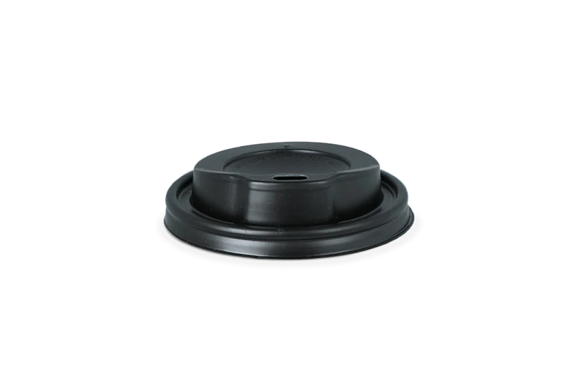 Couvercles gobelet à café noir Ø80mm