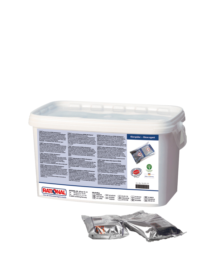 Rational tablettes de rinçage brillance bleu