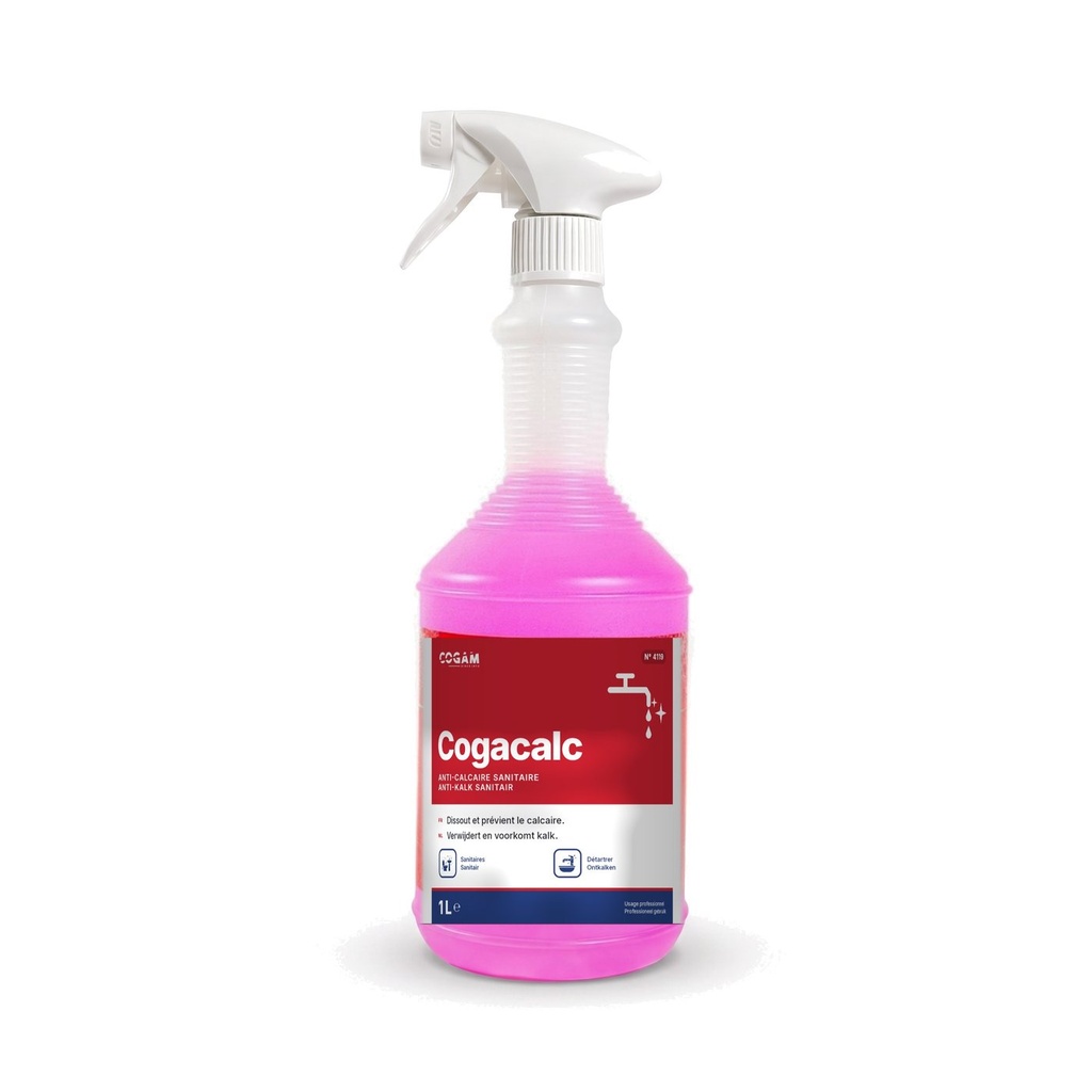 Cogacalc anticalcaire et sanitaire 1L