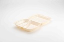 Boîte à menu 2 compartiment IP4/HP4 XPS champagne 245x210x72mm